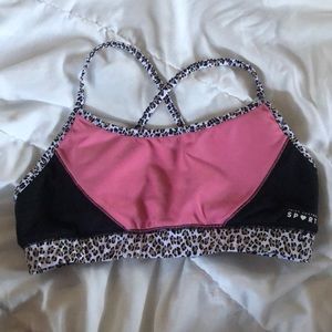 Juicy sports bra with cheetah